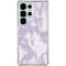 Purple and White Tie Dye Galaxy S25 Ultra Clear Case